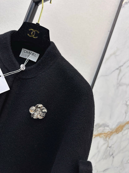 Chan NEW Bow-tie cape coat