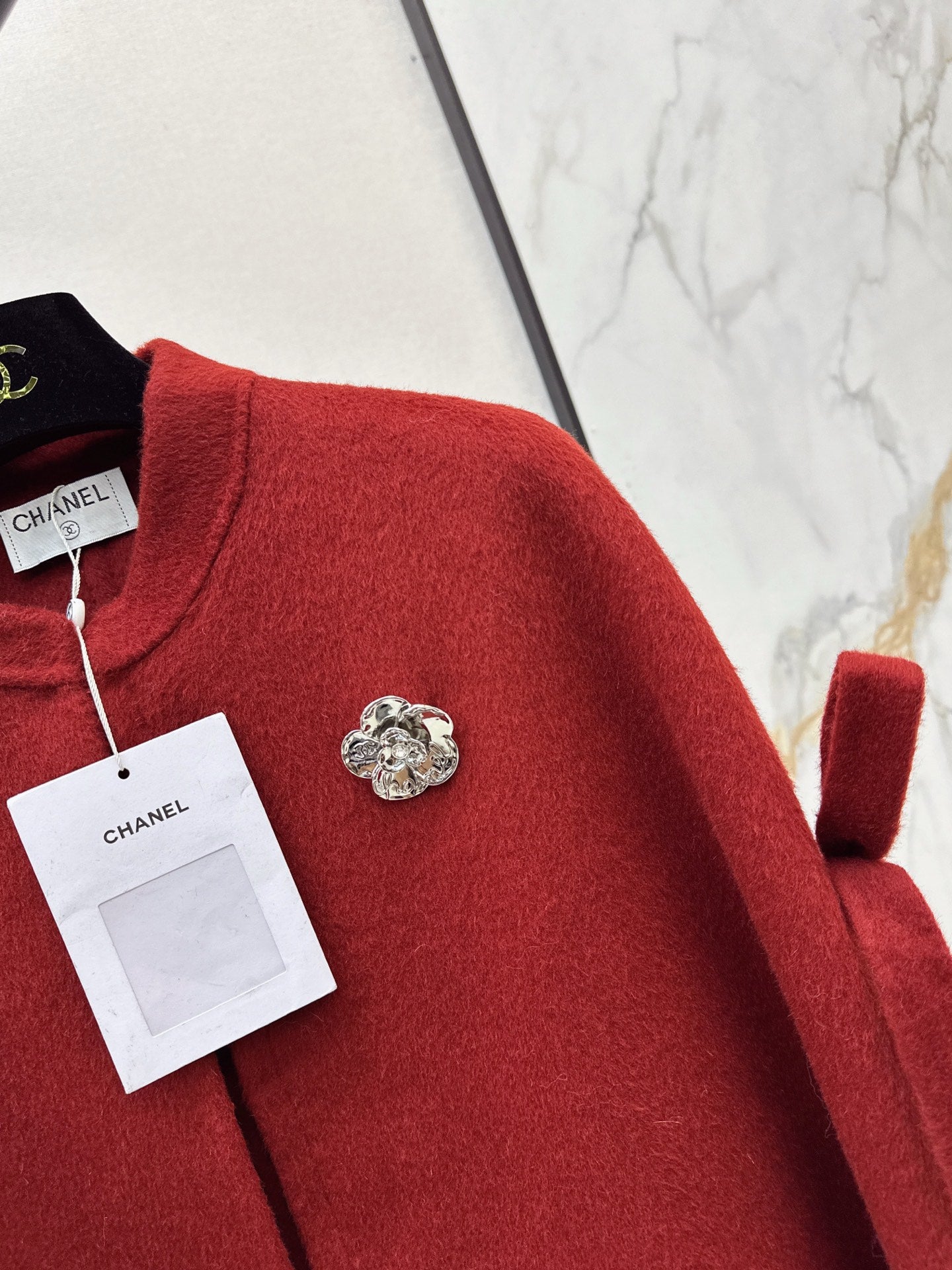 Chan NEW Bow-tie cape coat