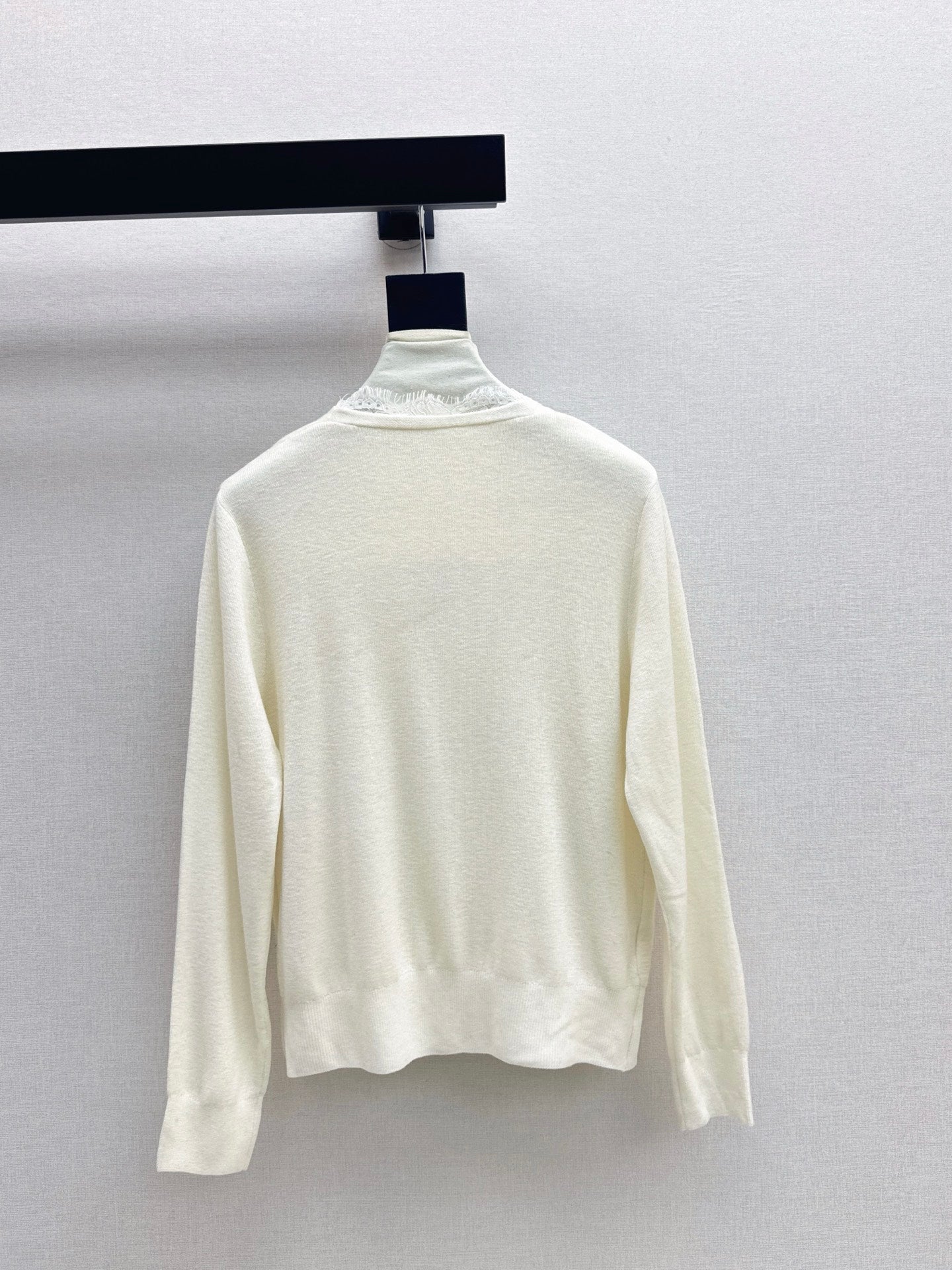 Es NEW Lace-paneled cardigan