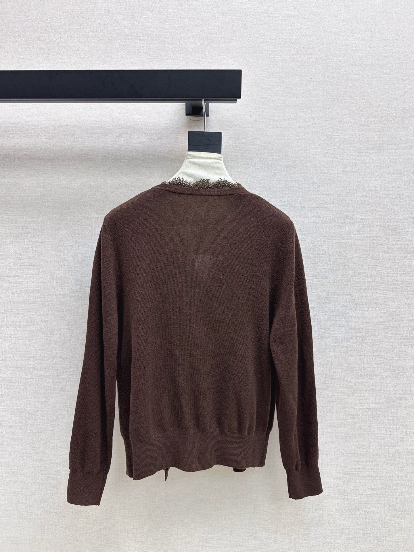 Es NEW Lace-paneled cardigan