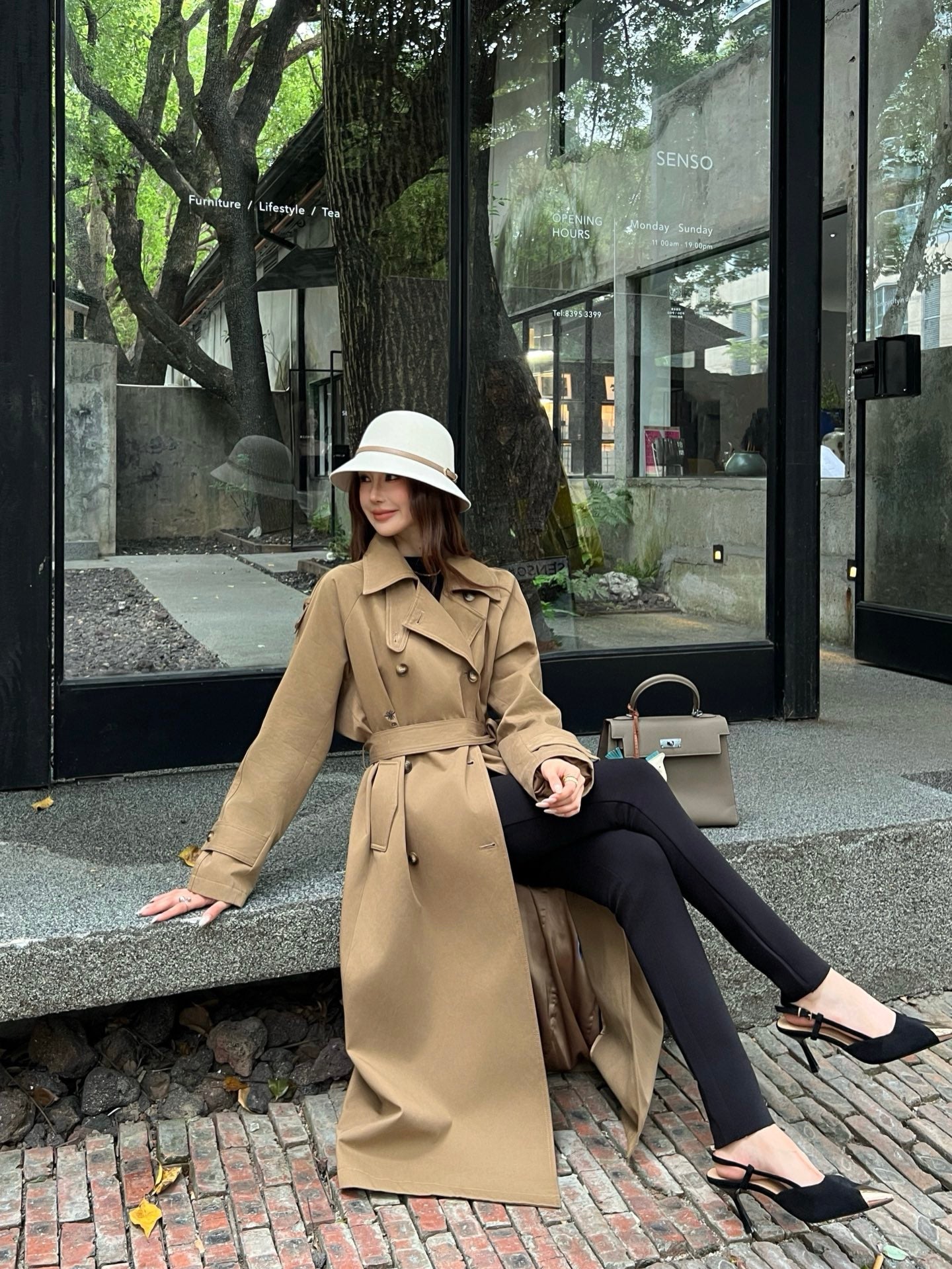 Brun NEW High-waisted leggings