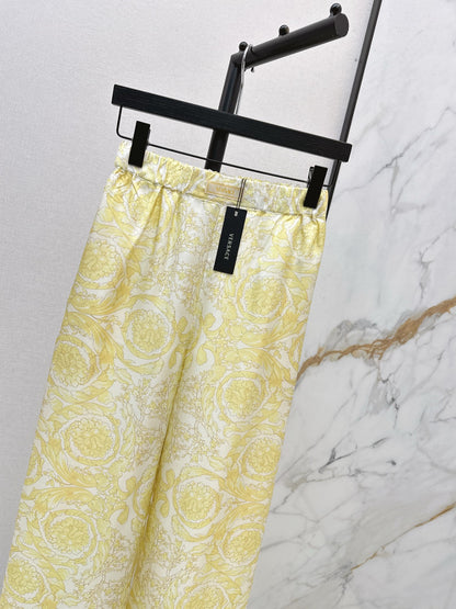 Ver NEW Printed silk straight-leg trousers
