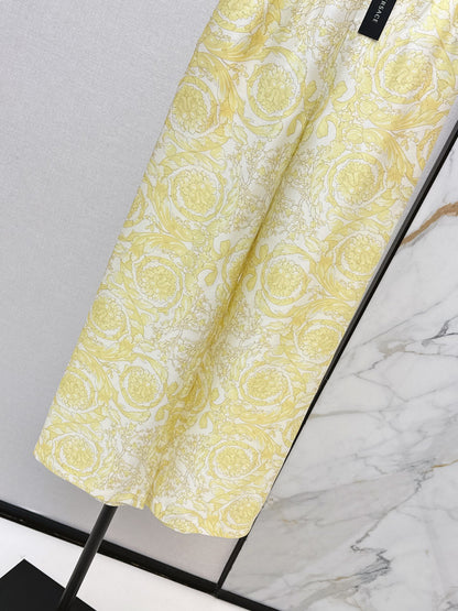 Ver NEW Printed silk straight-leg trousers