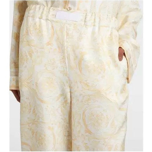 Ver NEW Printed silk straight-leg trousers