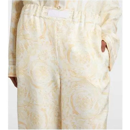 Ver NEW Printed silk straight-leg trousers