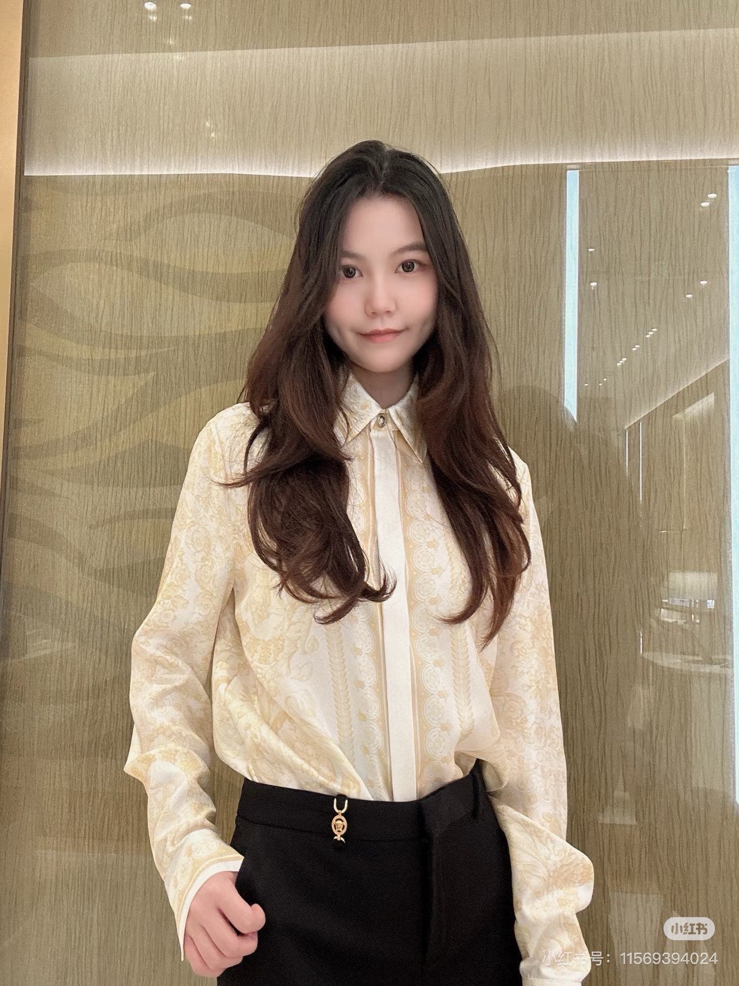 Ver NEW printed silk shirt