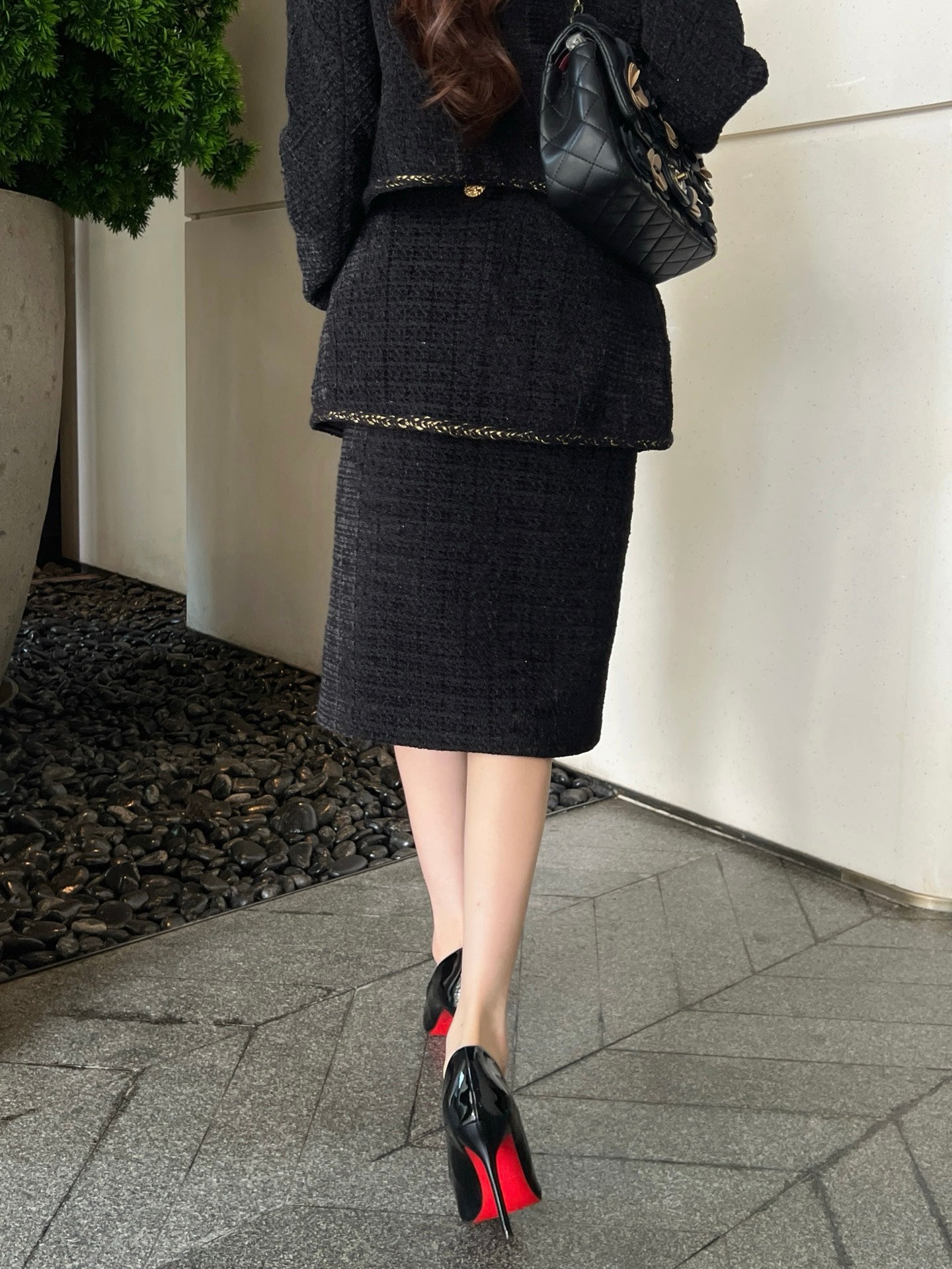 Chan NEW woven 2in1 skirt