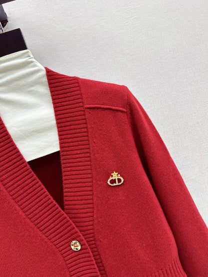 CD NEW V-neck cardigan