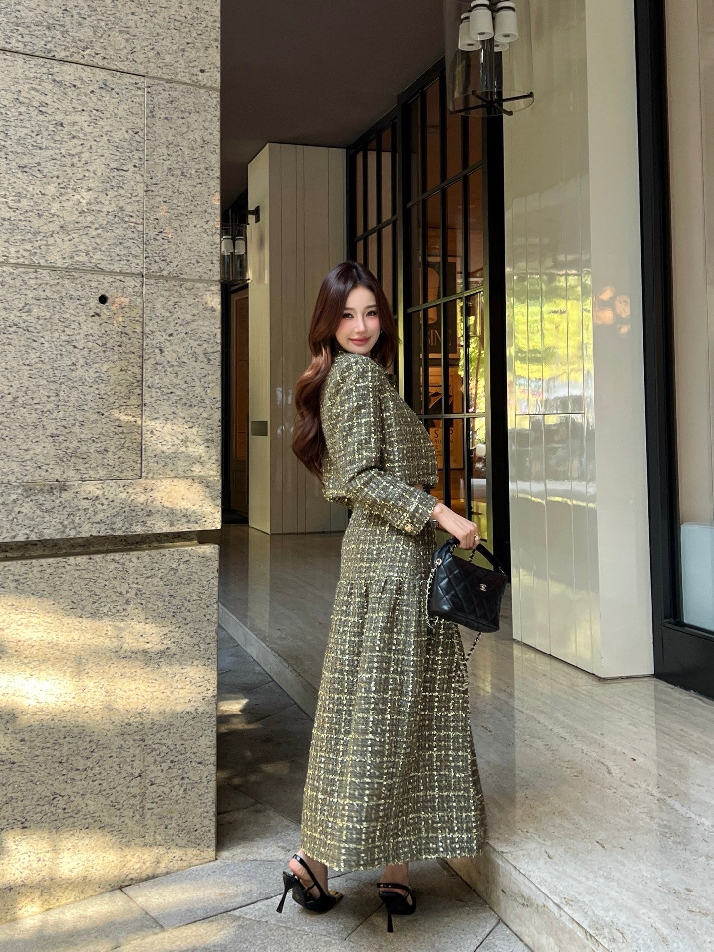 Chan NEW woven skirt