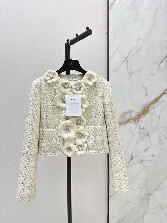 Chan NEW floral woven jacket