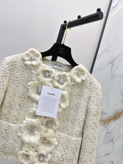 Chan NEW floral woven jacket