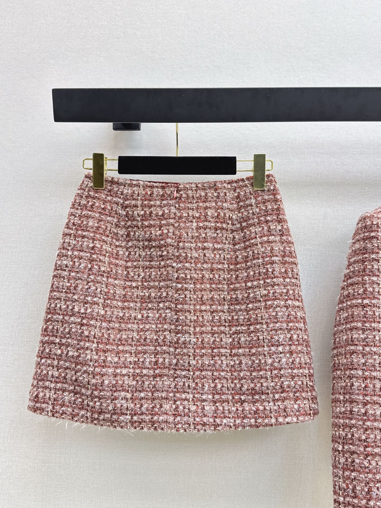 Chan NEW woven jacket A-lineskirts outfit sets