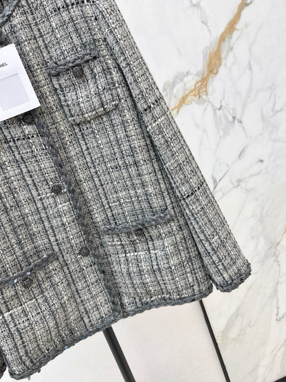 Chan NEW woven tweed jacket