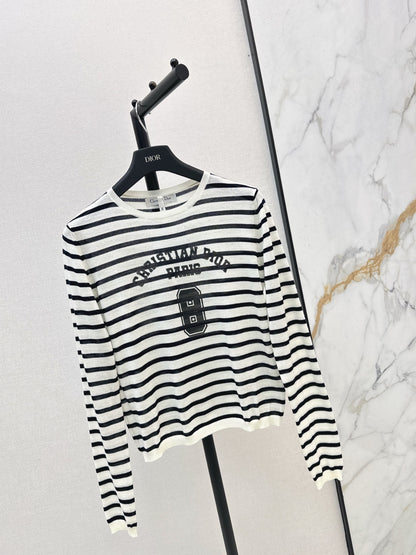CD NEW stripe knit basic tee