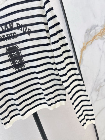 CD NEW stripe knit basic tee