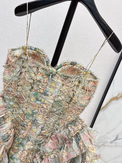 Zimm NEW print tube top dress