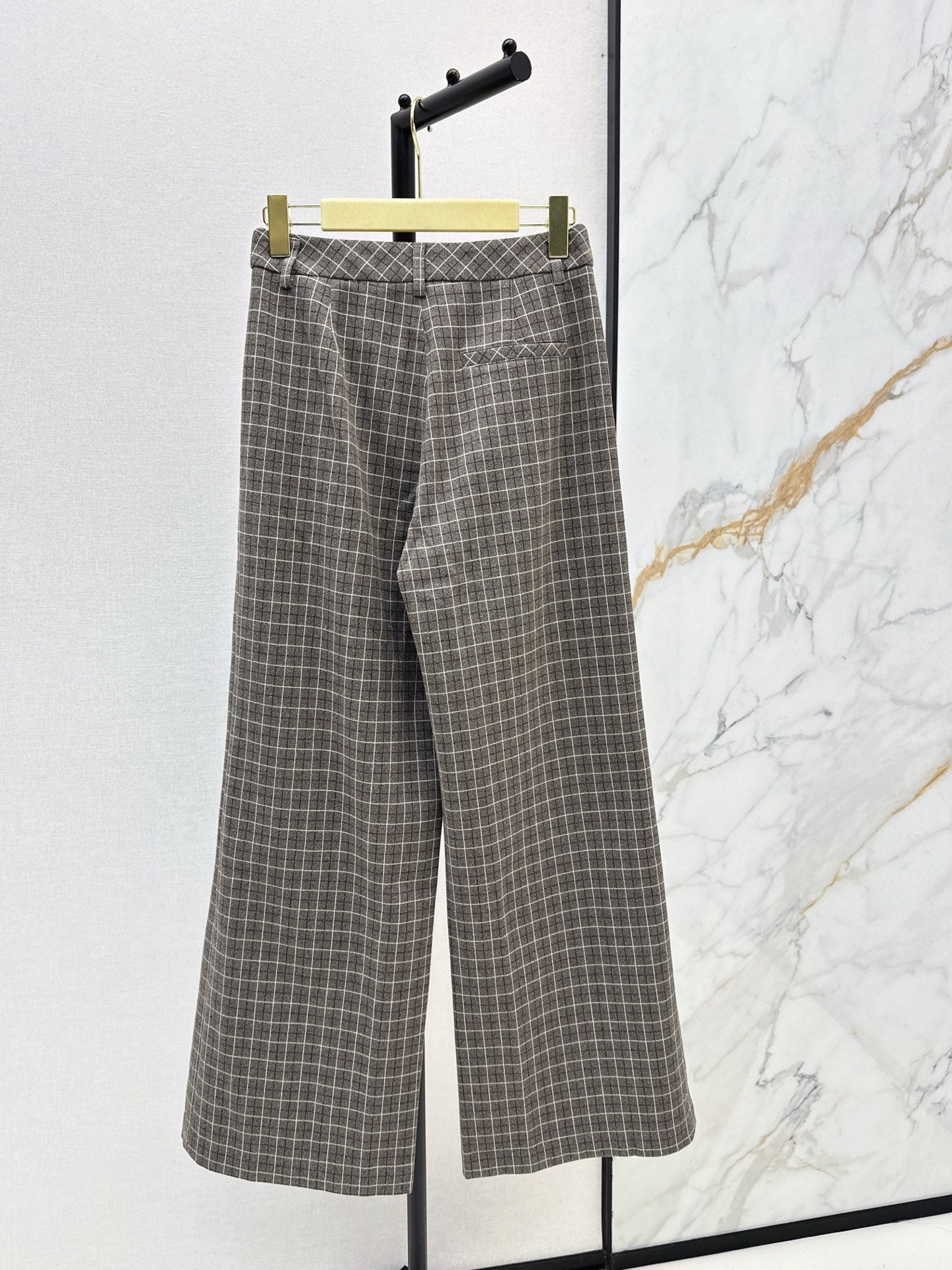 Miu NEW Retro plaid pants