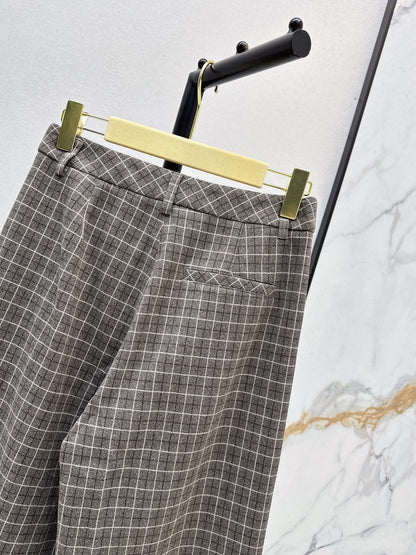 Miu NEW Retro plaid pants