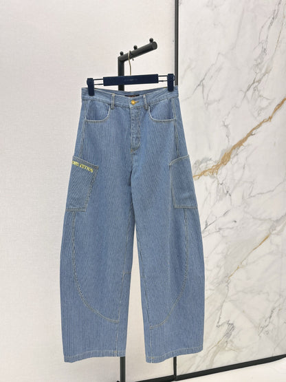 Louis NEW stripe wide-leg jeans