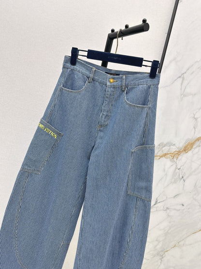 Louis NEW stripe wide-leg jeans