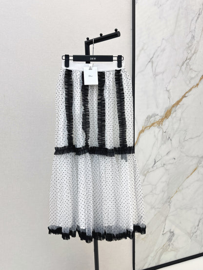 CD NEW polka dot mesh skirts