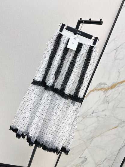 CD NEW polka dot mesh skirts