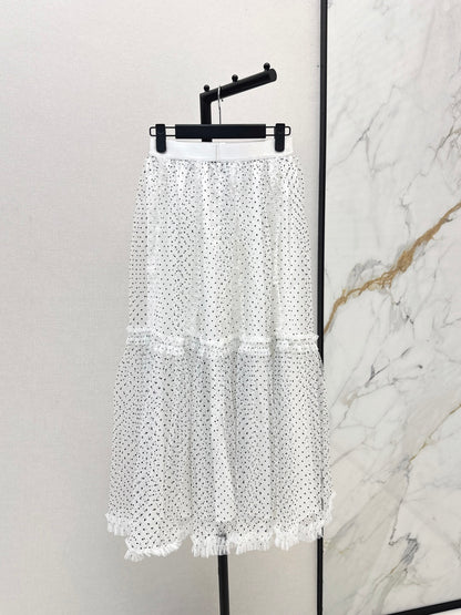 CD NEW polka dot mesh skirts