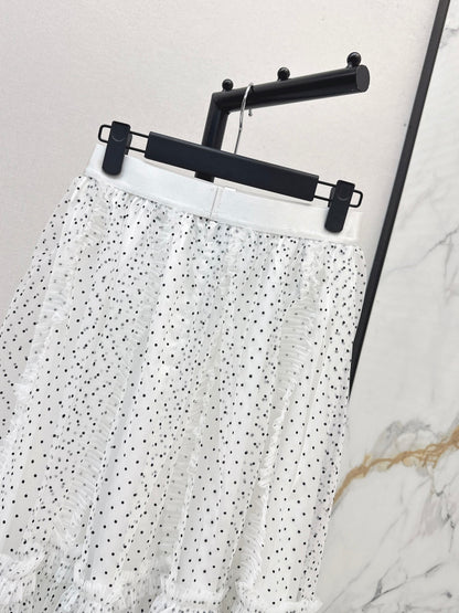 CD NEW polka dot mesh skirts