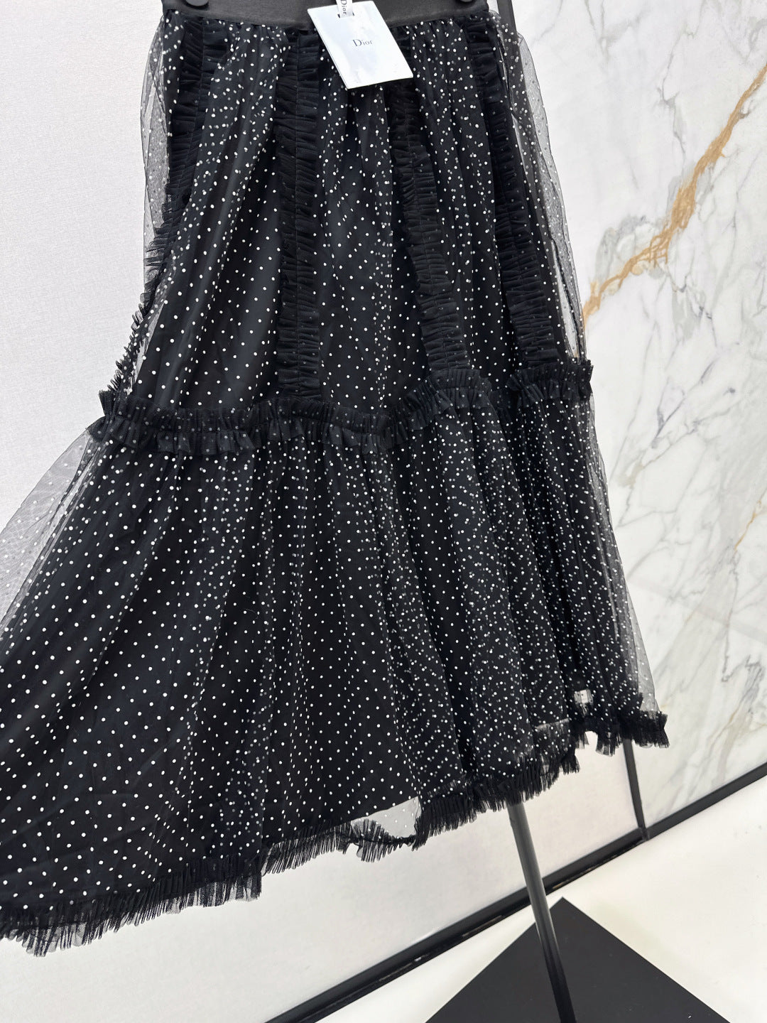CD NEW polka dot mesh skirts