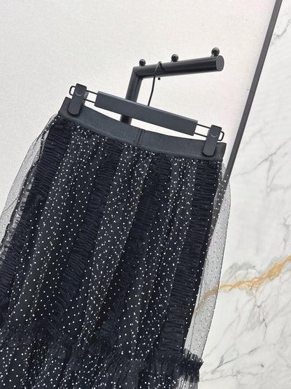 CD NEW polka dot mesh skirts