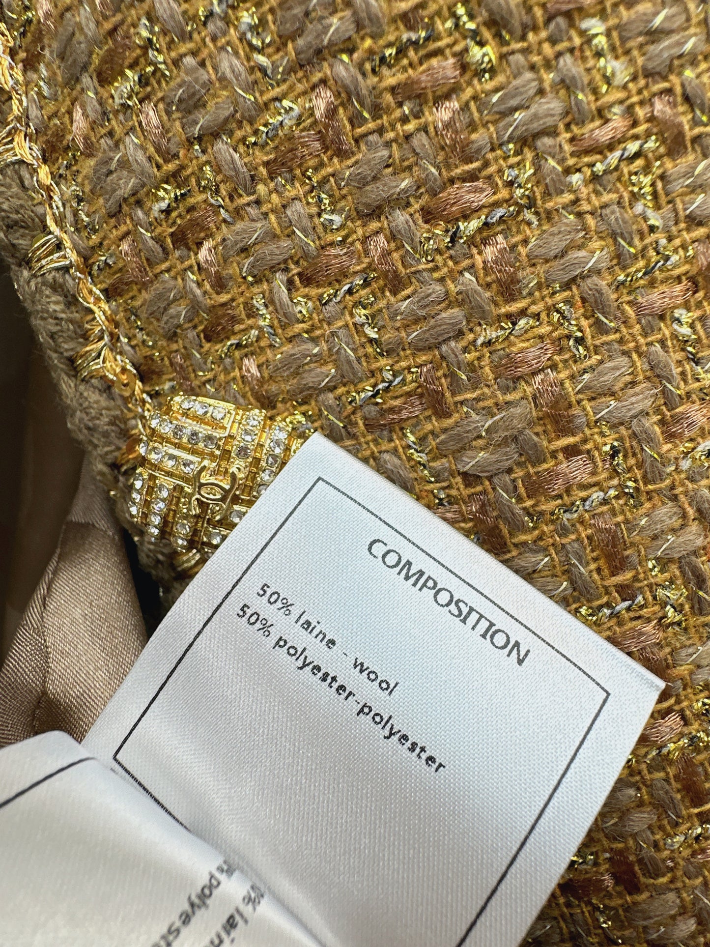 Chan NEW woven tweed jacket