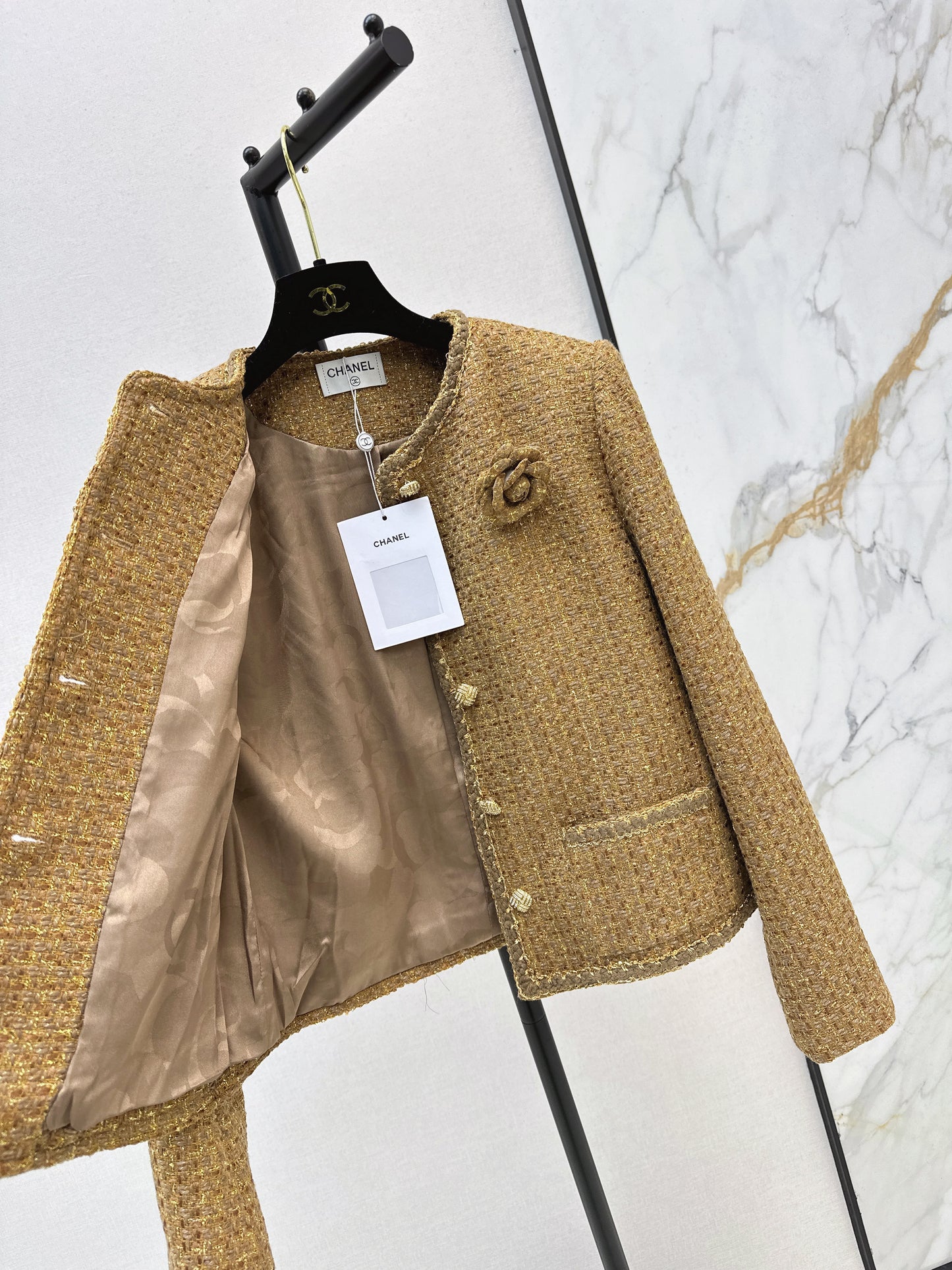 Chan NEW woven tweed jacket