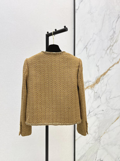 Chan NEW woven tweed jacket