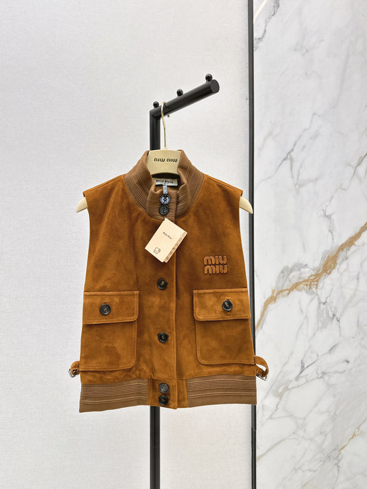 Miu NEW suede vest jacket