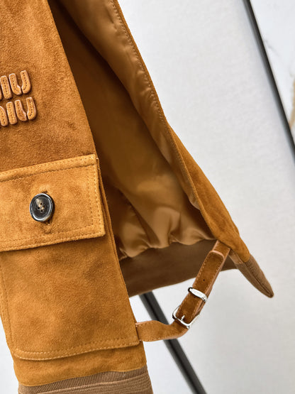 Miu NEW suede vest jacket