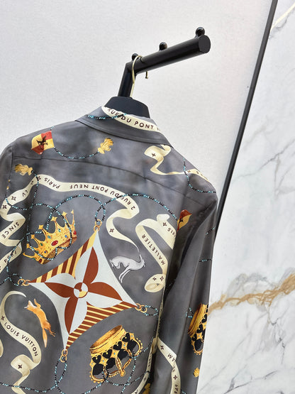 Louis NEW printed silk shirt
