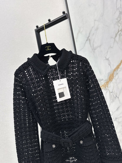 Chan NEW hollow knitwear