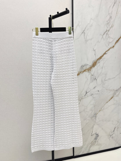 Chan NEW hollow knit pants
