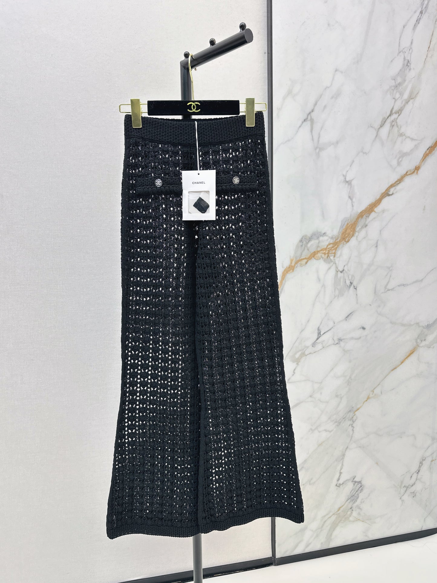 Chan NEW hollow knit pants