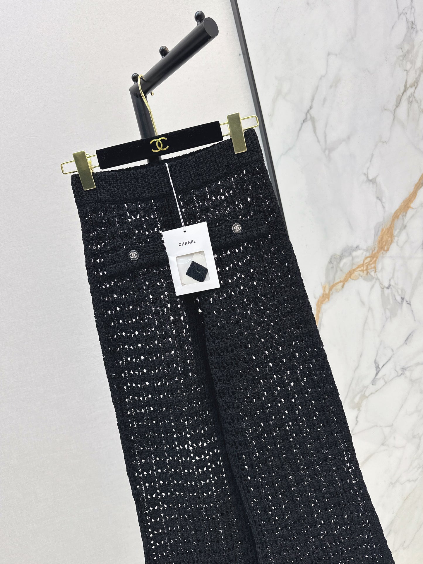 Chan NEW hollow knit pants