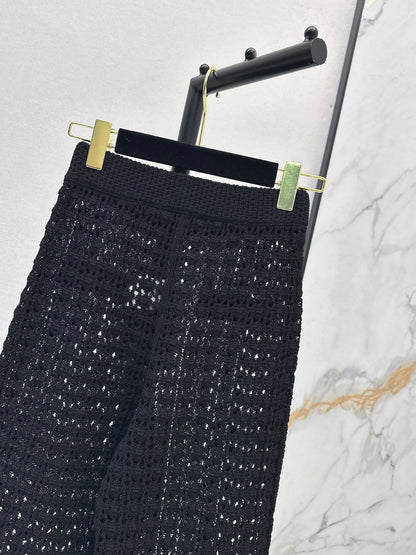 Chan NEW hollow knit pants