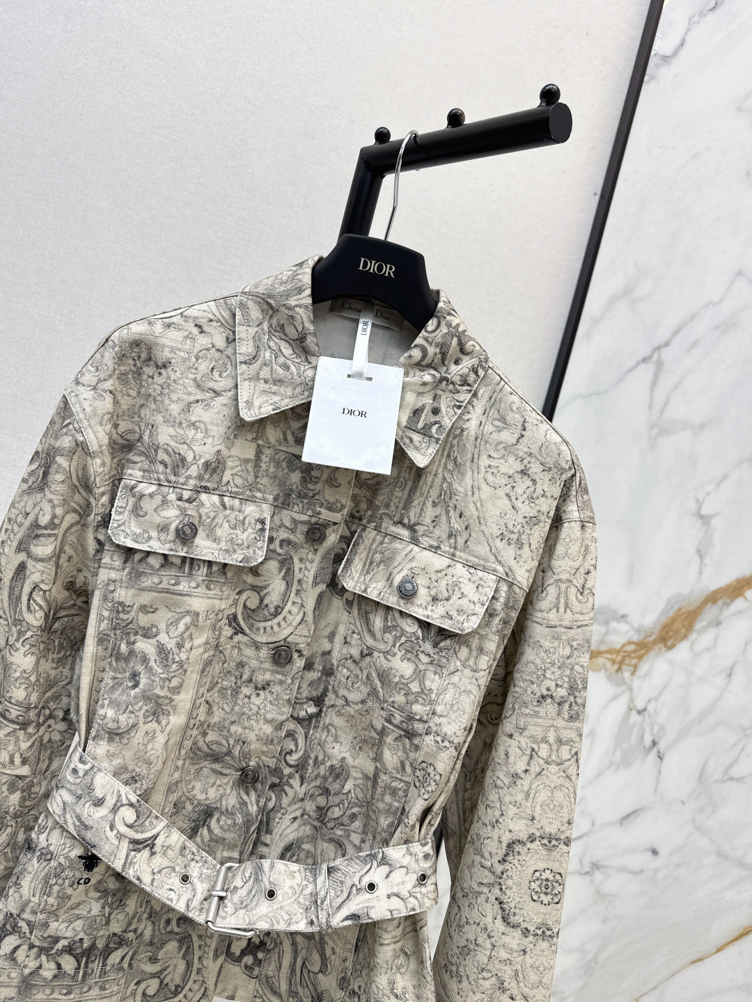 CD NEW printed denim jacket