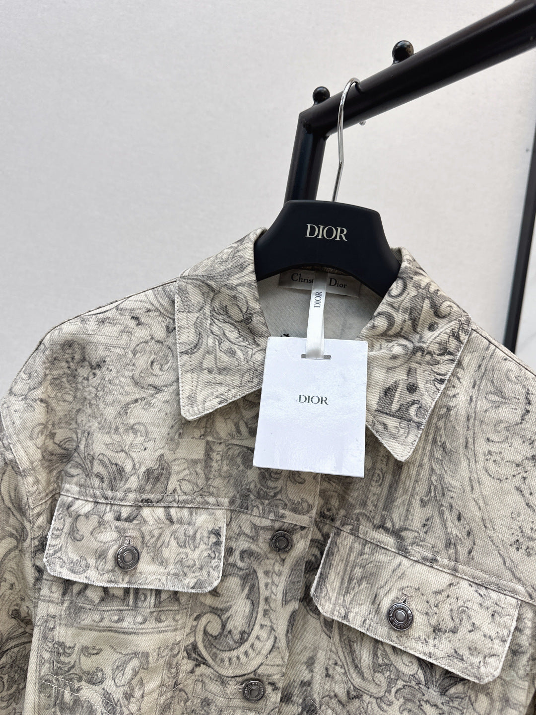 CD NEW printed denim jacket