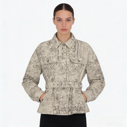 CD NEW printed denim jacket