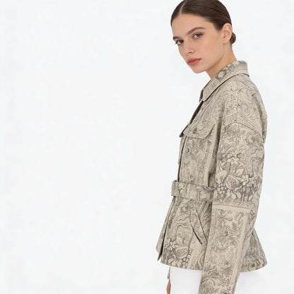 CD NEW printed denim jacket