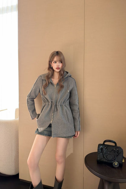 CD NEW drawstring hooded jacket