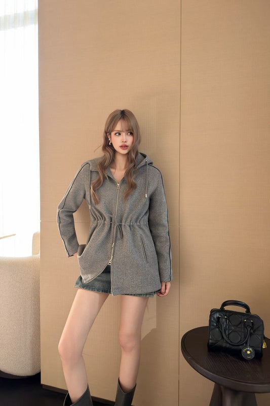 CD NEW drawstring hooded jacket