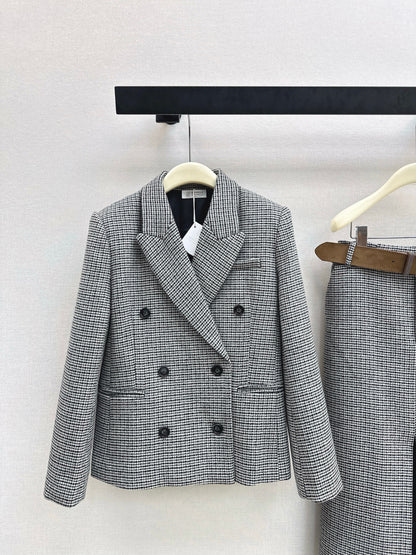 Brun' NEW houndstooth blazer