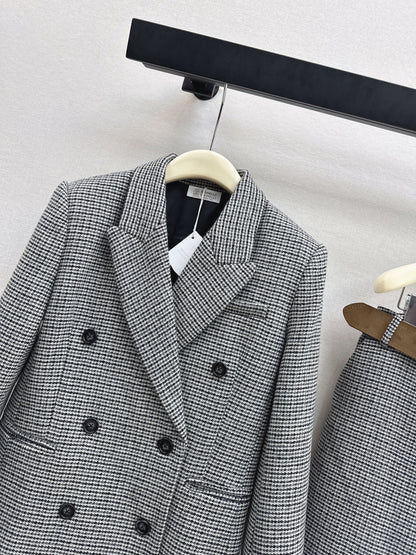 Brun' NEW houndstooth blazer