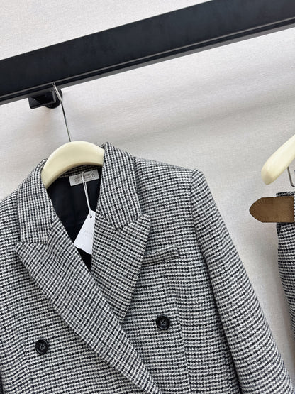 Brun' NEW houndstooth blazer